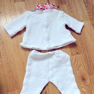 Jacadi baby girl suit for 3 Months old. New, some part of the tag left.